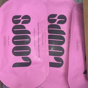 6 Loops Beauty Double Take Hydrogel Face Mask Glow Hydrate Refine Brighten 2028